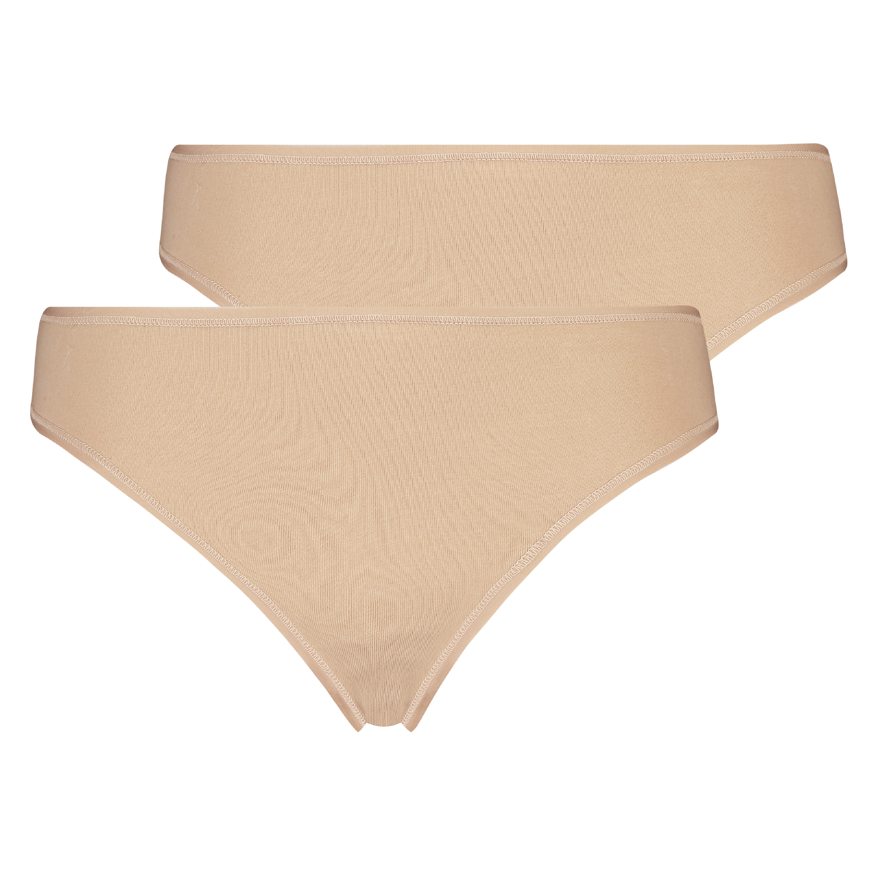 Pakke med 2 stk. string Cotton, Beige, main