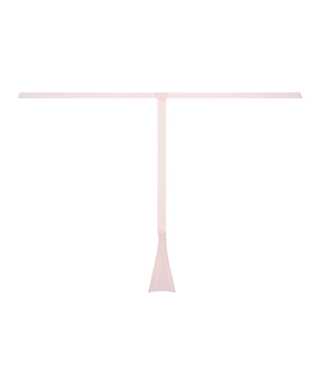 Stripe Mesh usynlig g-streng, pink