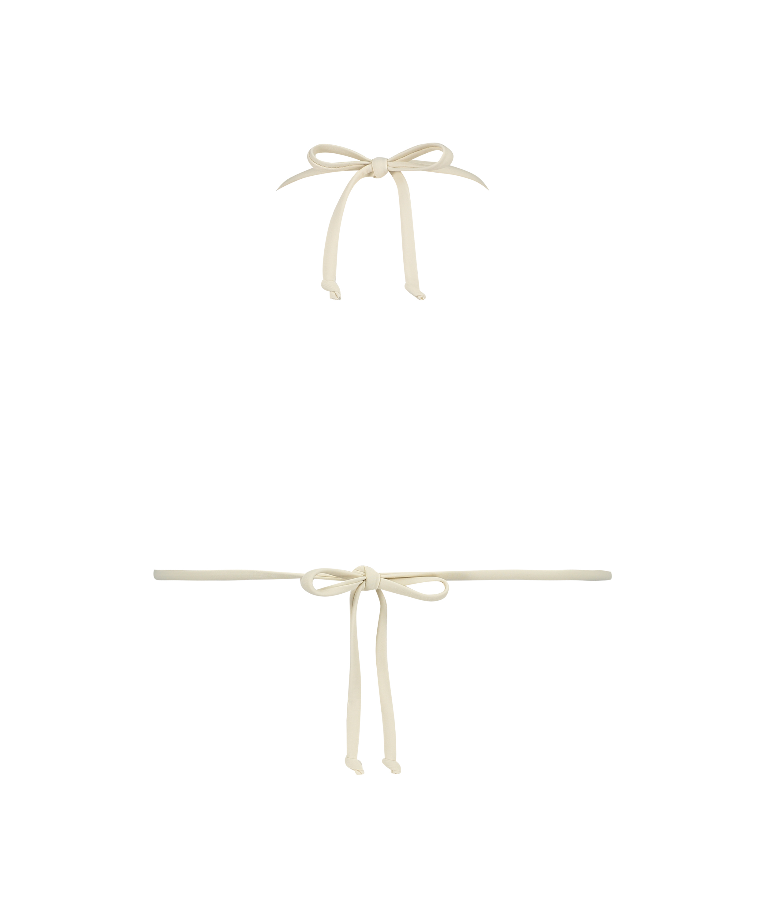 Trekant bikinitop Crochet Lurex, hvid, main