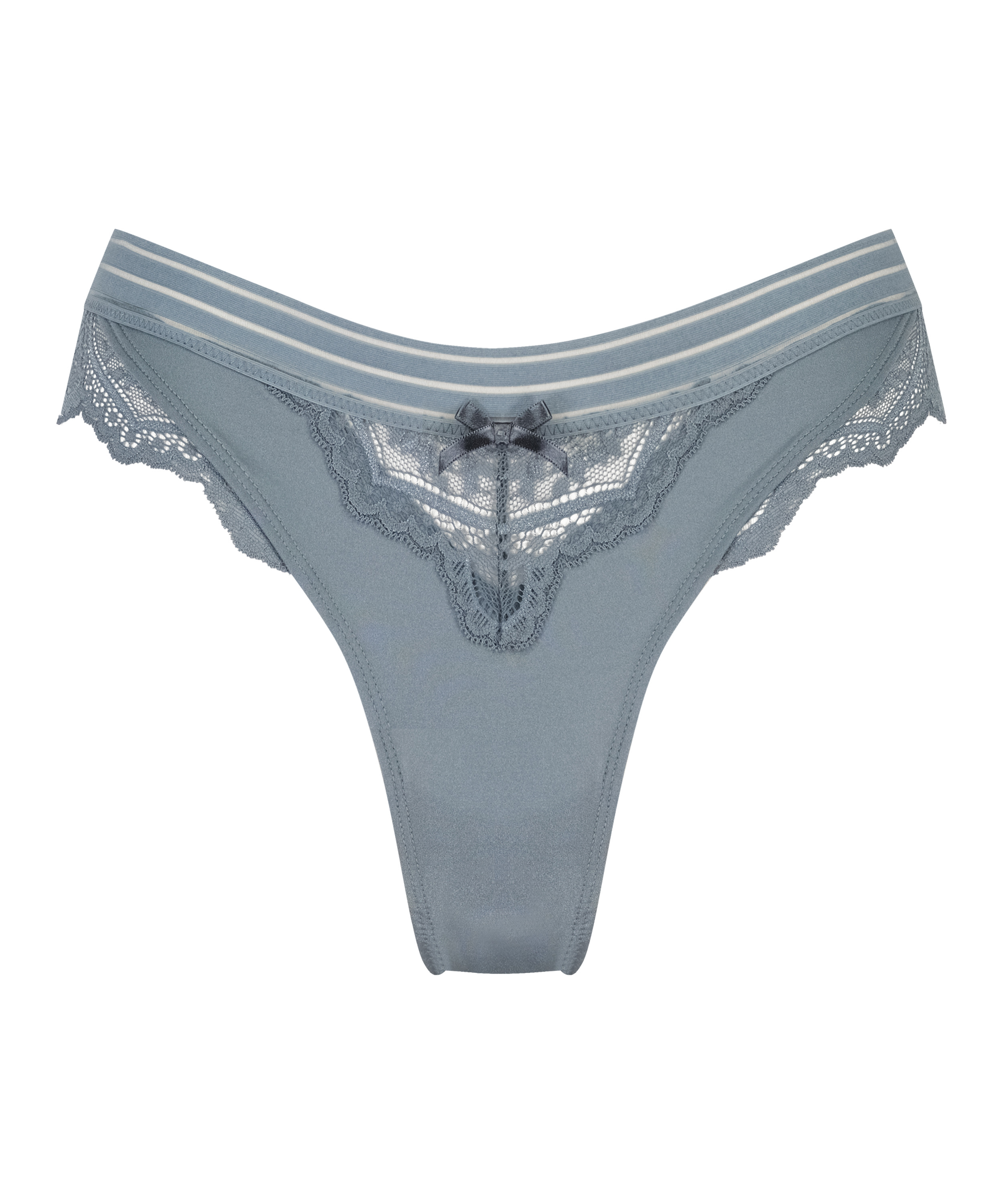 Brasiliansk trusse med h&oslash;j udsk&aelig;ring Sully, bl&aring;, main