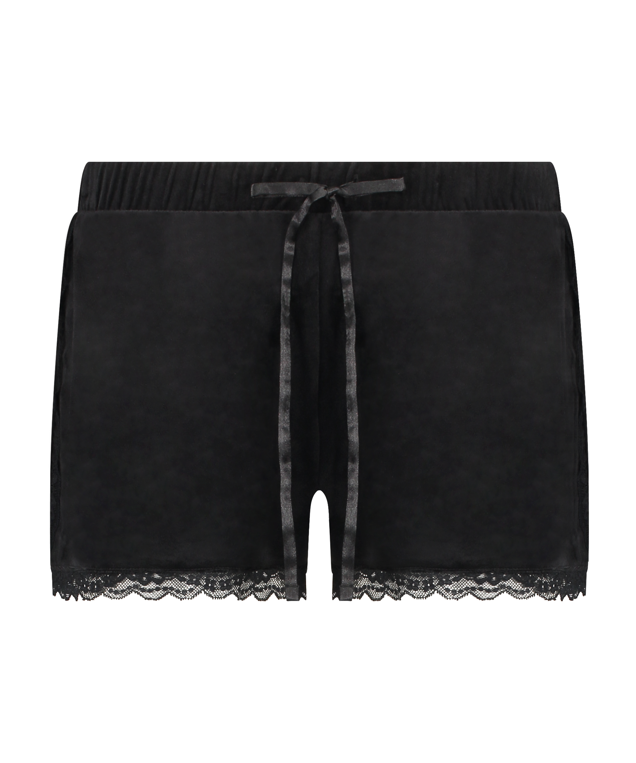 Velours Lace shorts, Sort, main