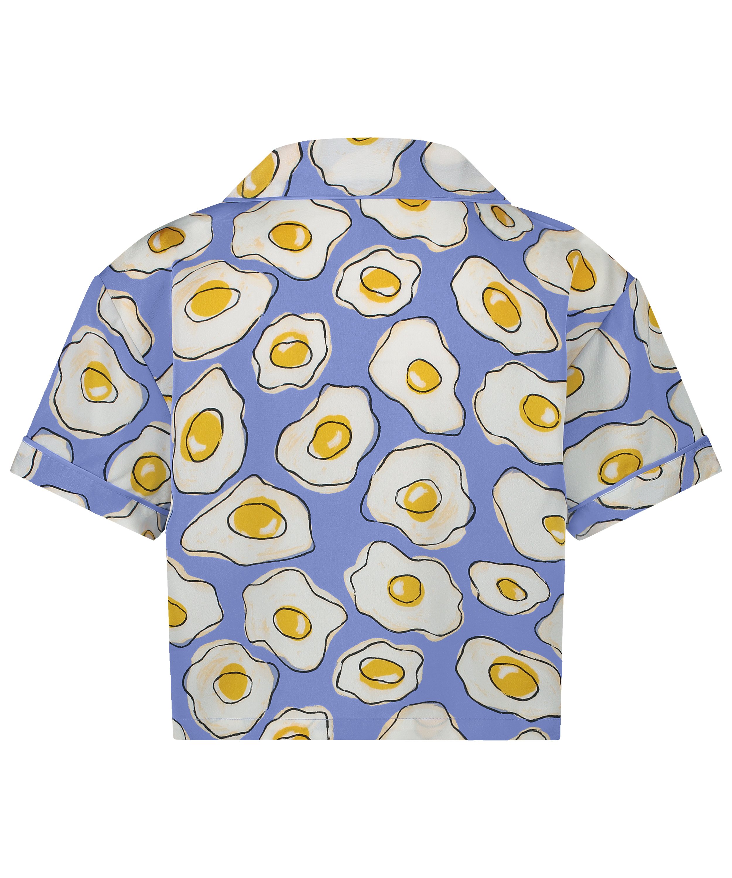 Kortærmet satinjakke, Lilla, main