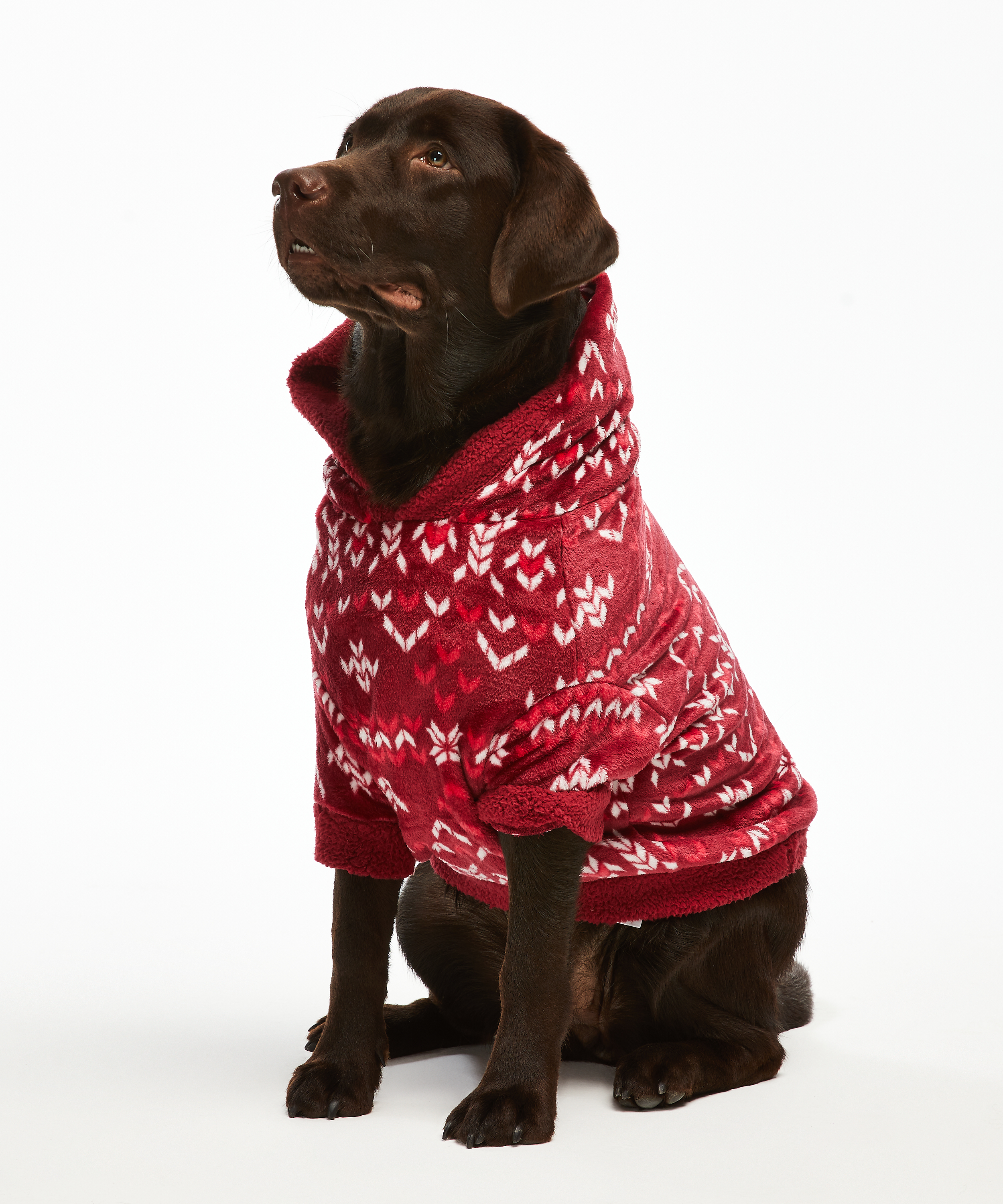 Fleece hunde-onesie, R&oslash;d, main