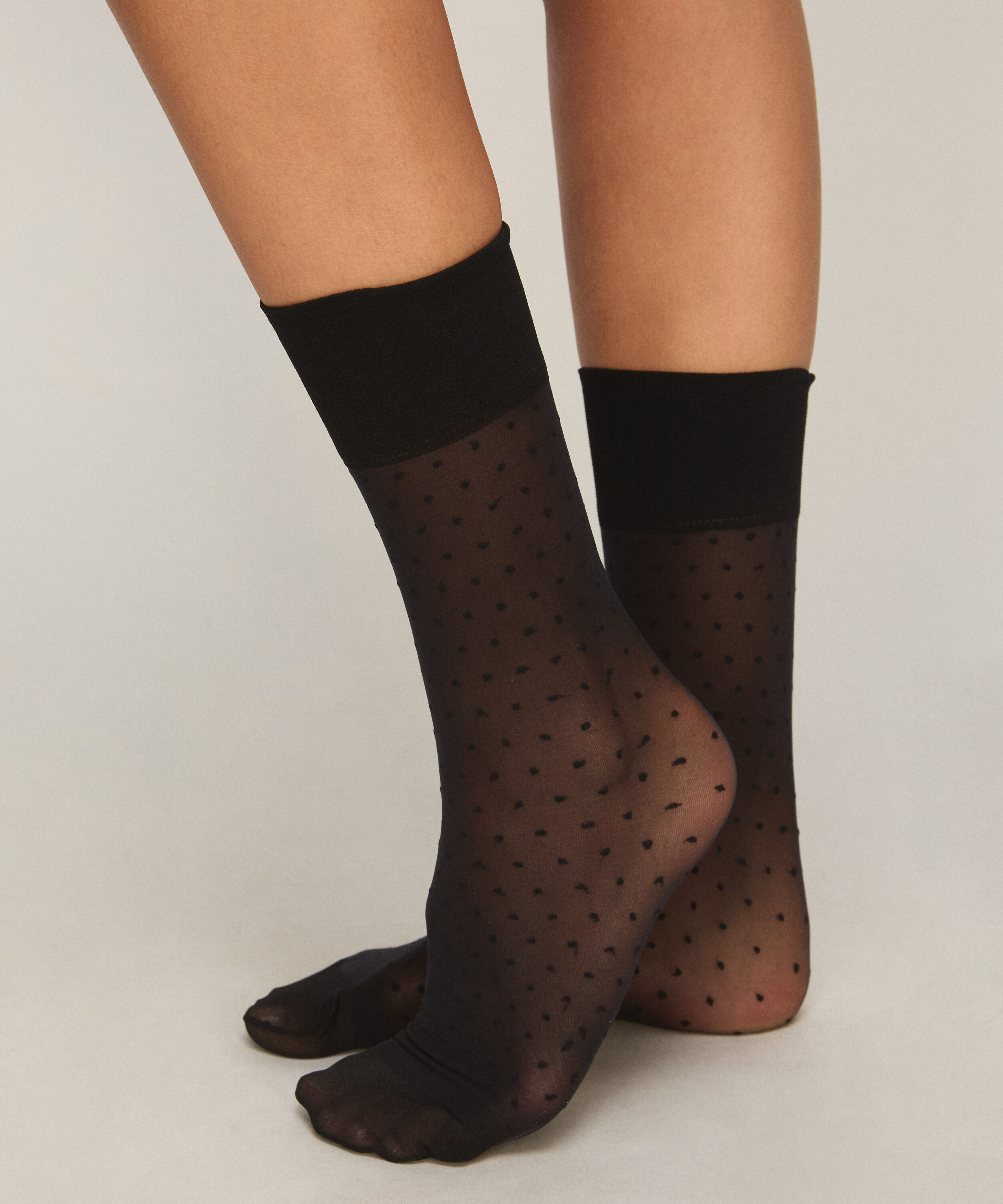 Sheer Sokker Dots