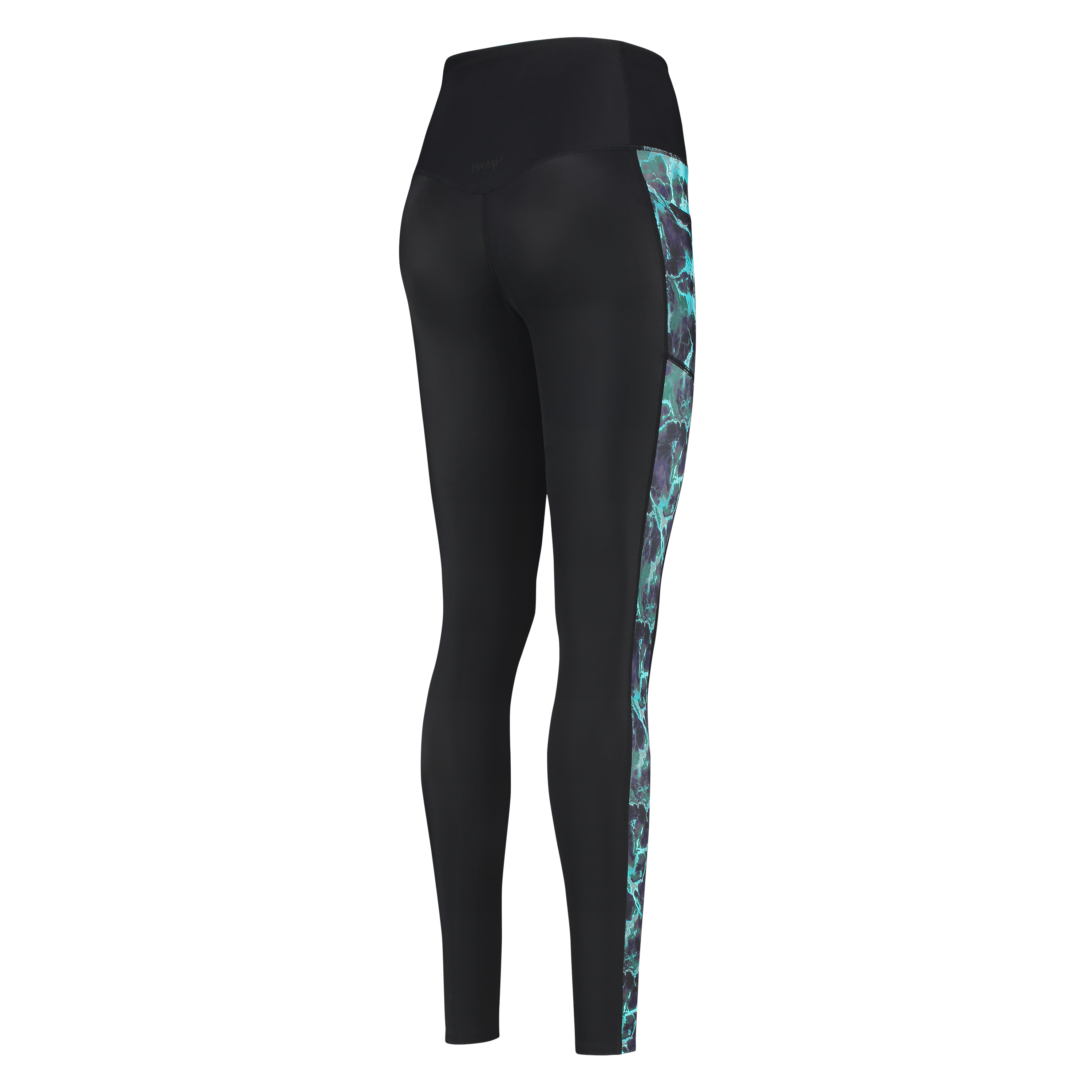 HKMX high waist sport legging marble level 3, bl&aring;, main