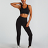 HKMX High waisted sport legging Boost, sort