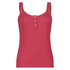 Singlet top cami rib lace, R&oslash;d