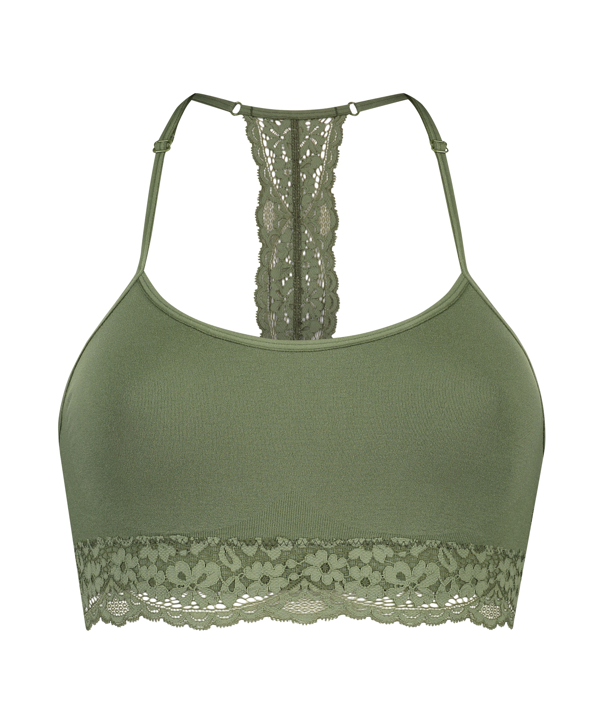 Seamless bralette Marine, Gr&oslash;n, main