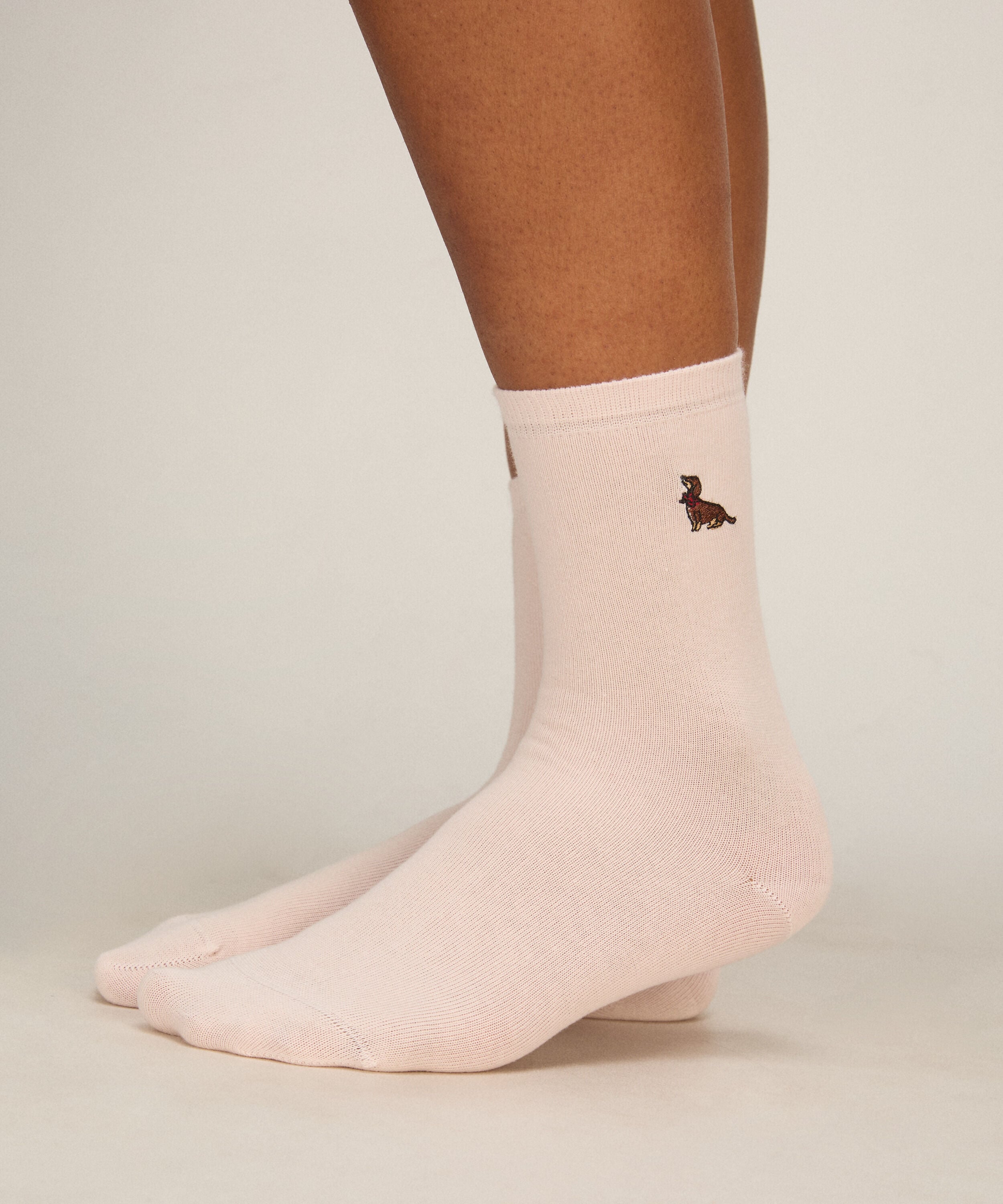 Sokker 3 Pair Cotton, Lyserød