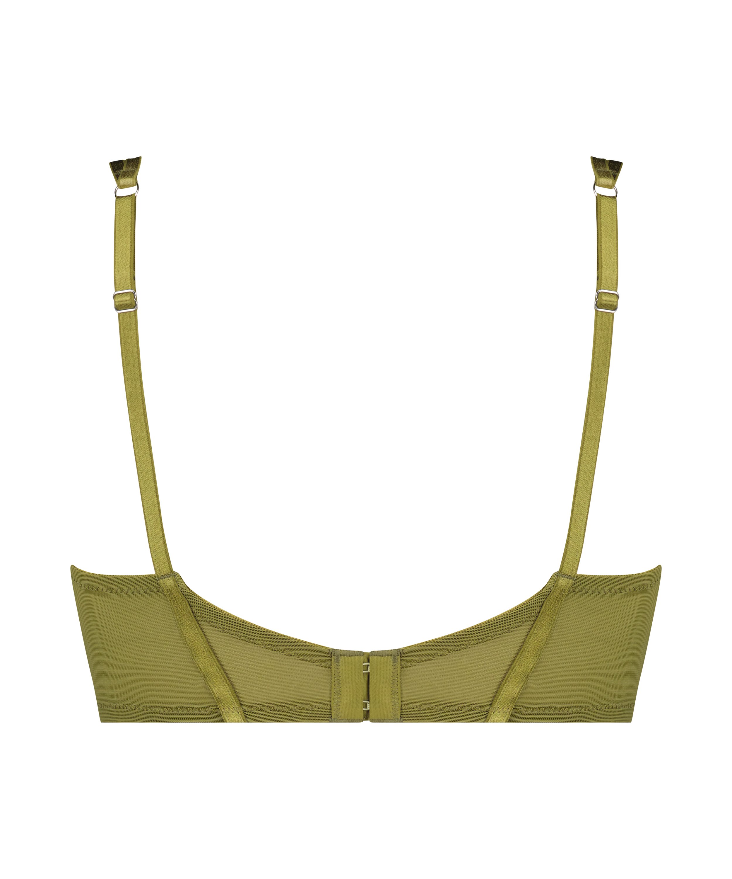 Ikke-formstøbt longline bøjle-bh Amelie, Grøn, main