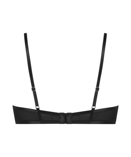 Ikke-formstøbt bøjle-bh Luna, Sort