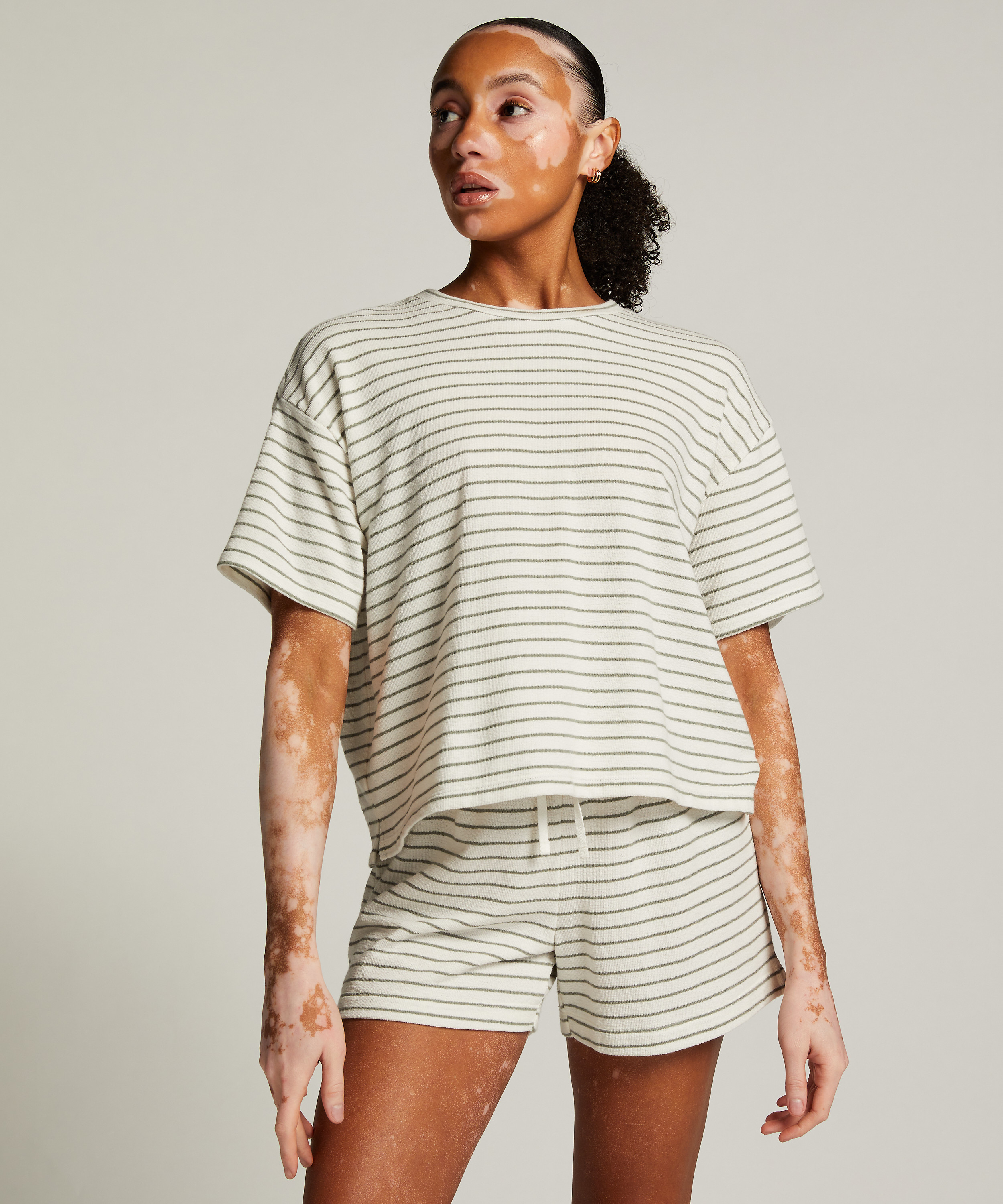 Pyjamastop, Hvid, main