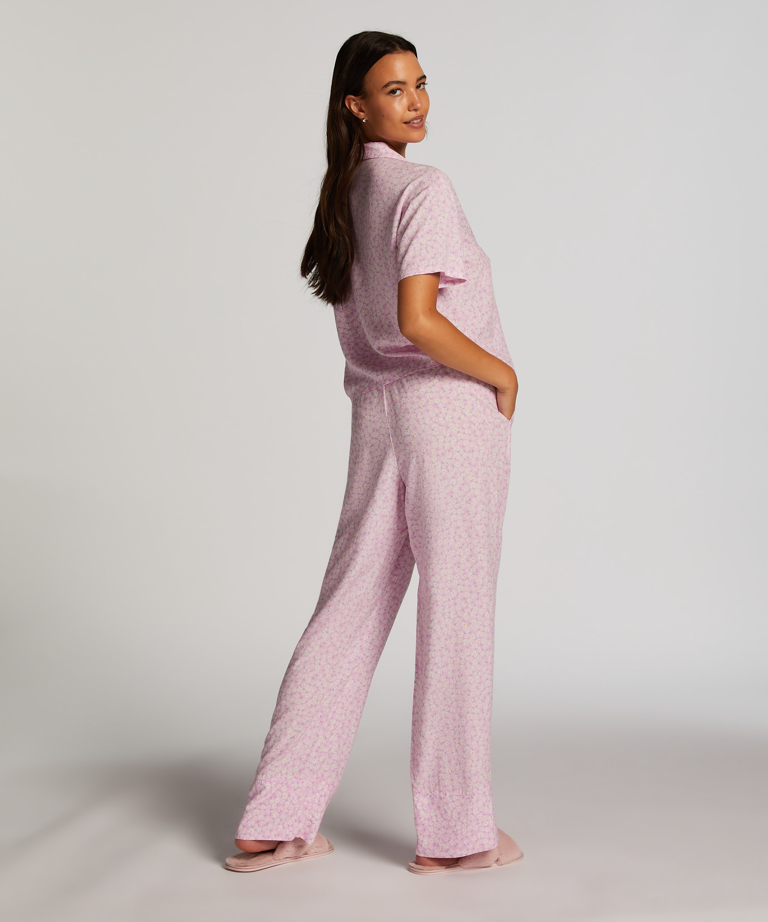 Pyjamasbukser Woven Springbreakers, pink, main