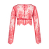 Top Allover Lace, Rød