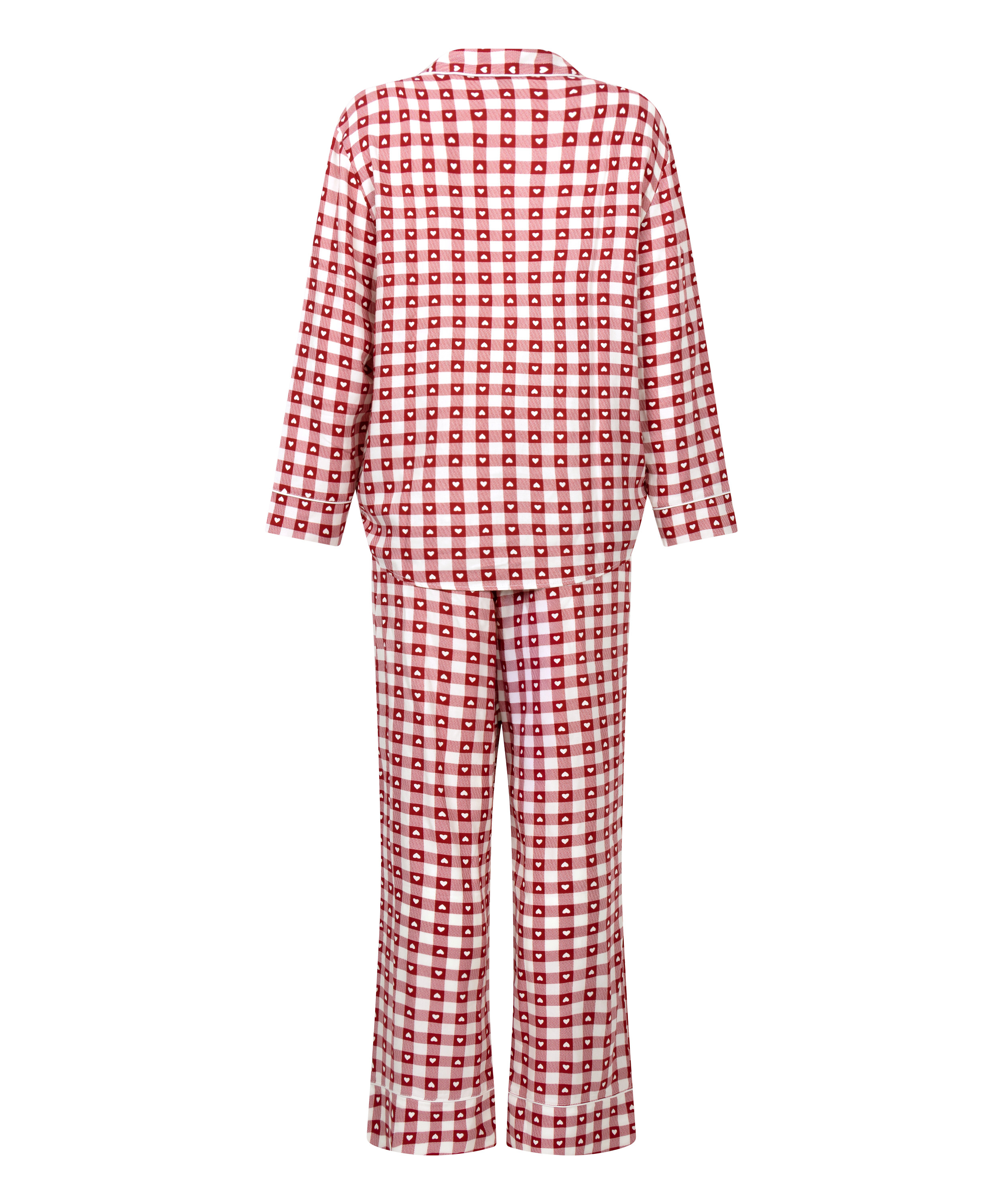 Pyjamas i twill, Rød, main