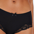 Boxertrusse Secret Lace bomuld, sort