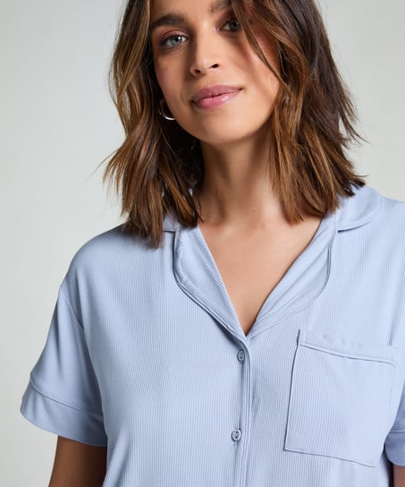 Kortærmet jerseyjakke Essential, Blå