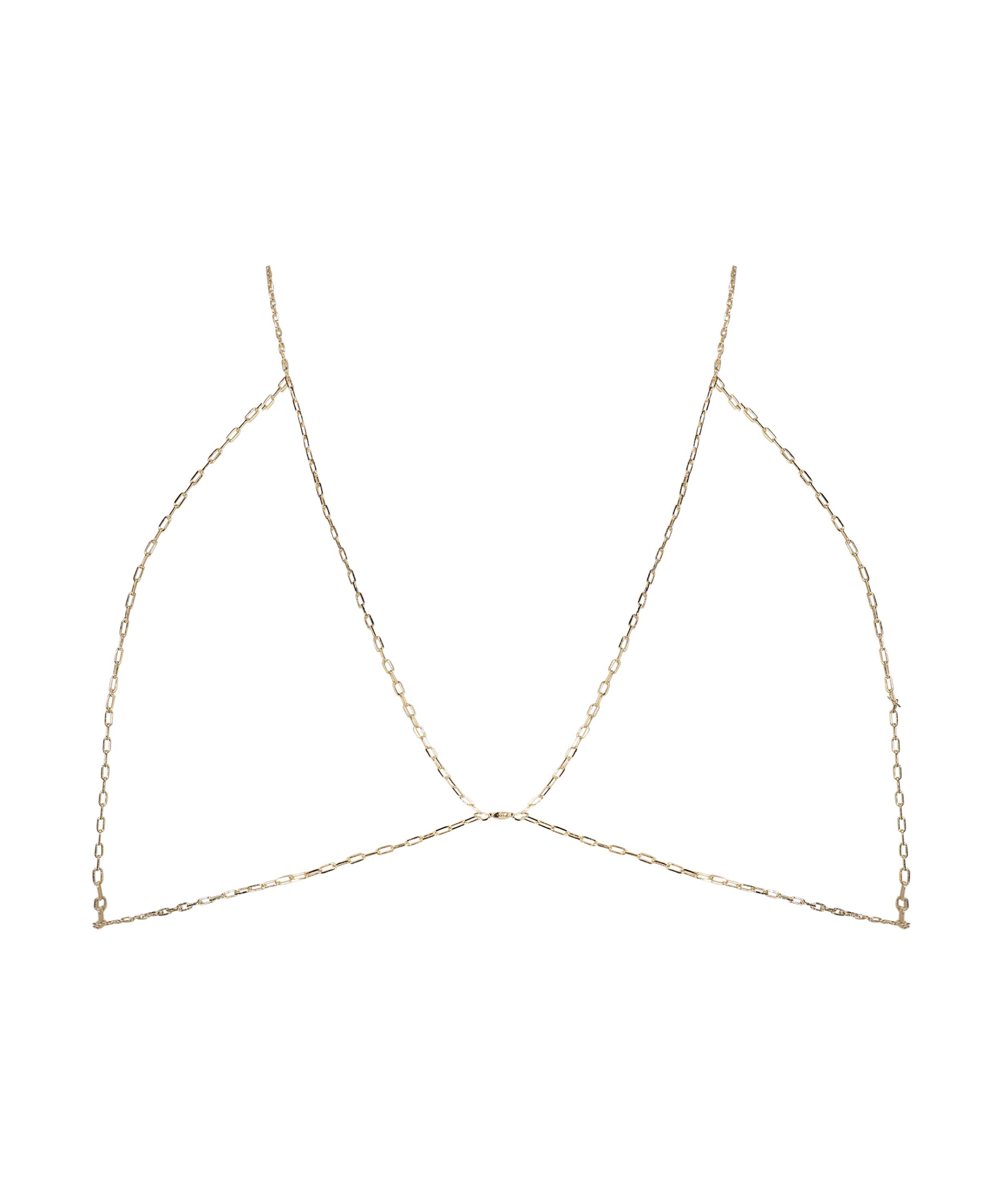 Bralette Chain, gul, main