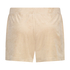 Fløjlsshorts med lomme, Beige