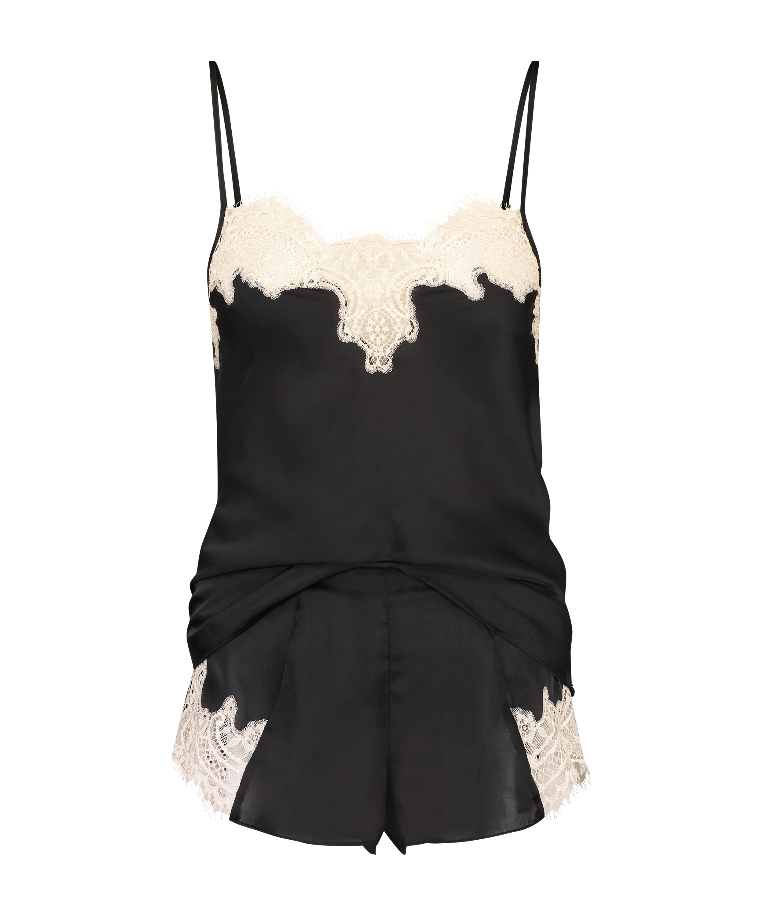 Pyjamassæt Satin, Sort, main