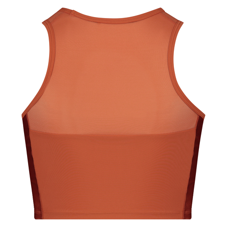 HKMX Sport cropped tanktop Shine on, Brun