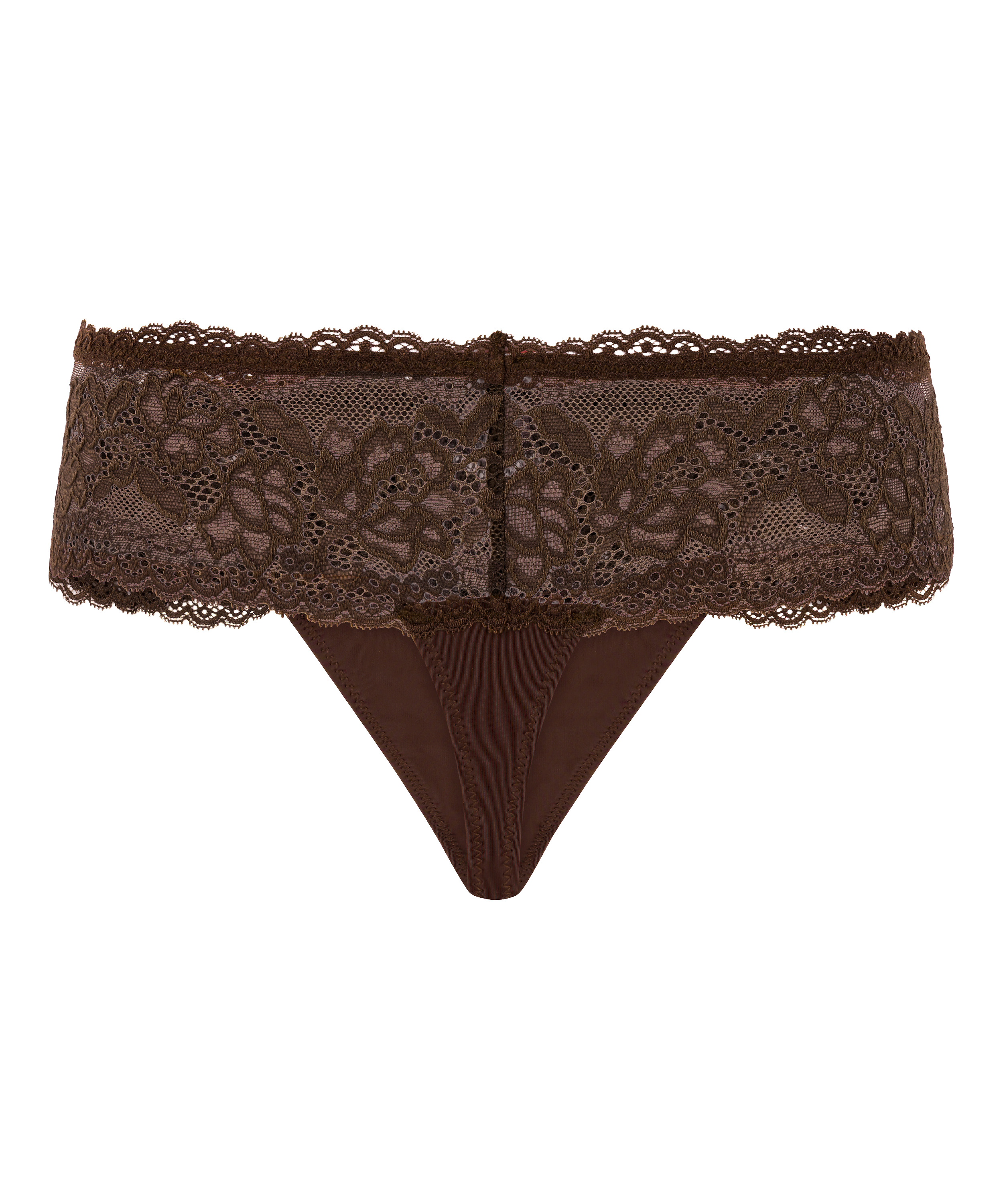 Florence Lace hipster g-streng, Brun, main