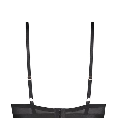 Formstøbt push-up-bøjle-bh Malika, Sort
