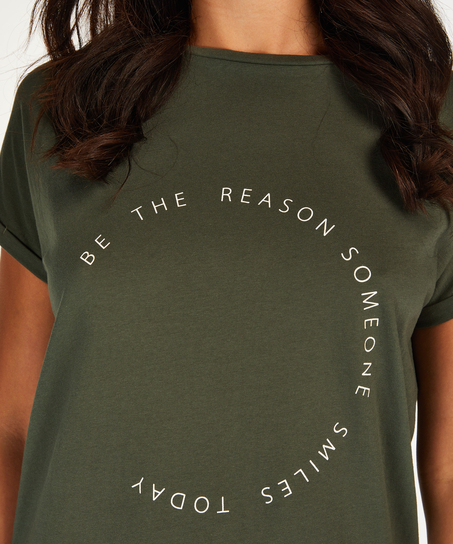 Natskjorte rund hals, Gr&oslash;n