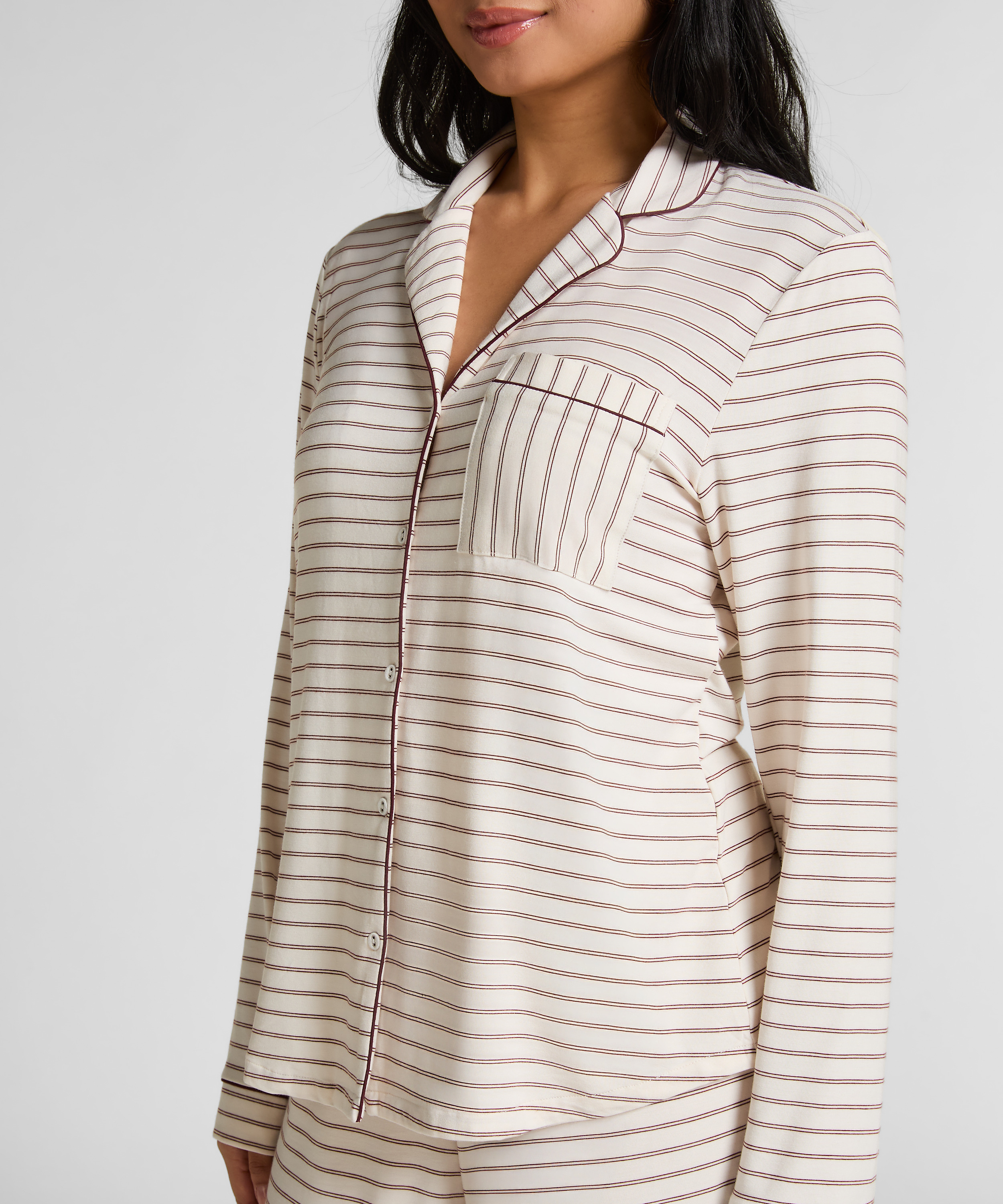 Lang&aelig;rmet jerseyjakke Essential, Hvid, main