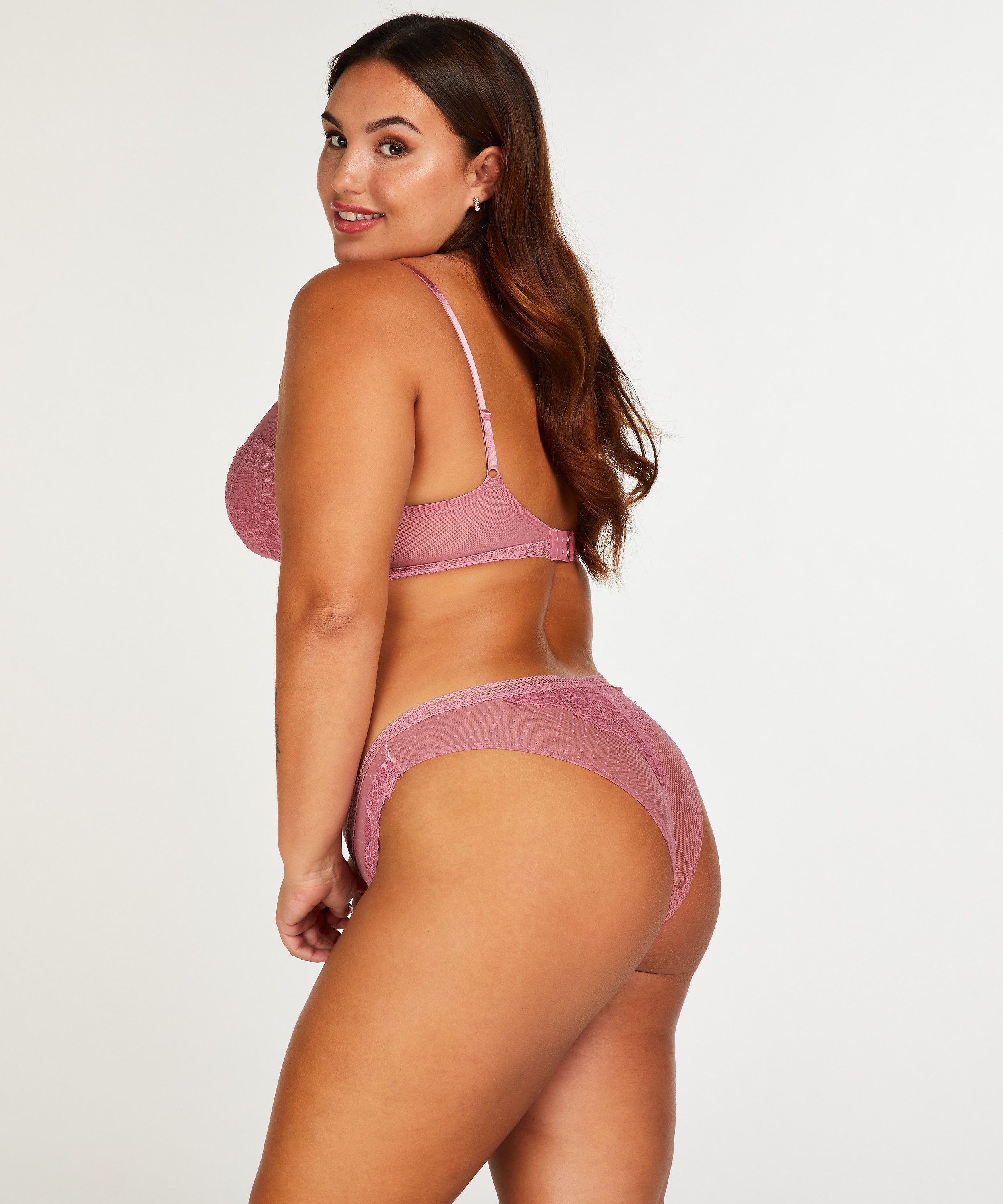 Formstøbt bh uden bøjle Bessie Pink Ribbon, Lyserød, main