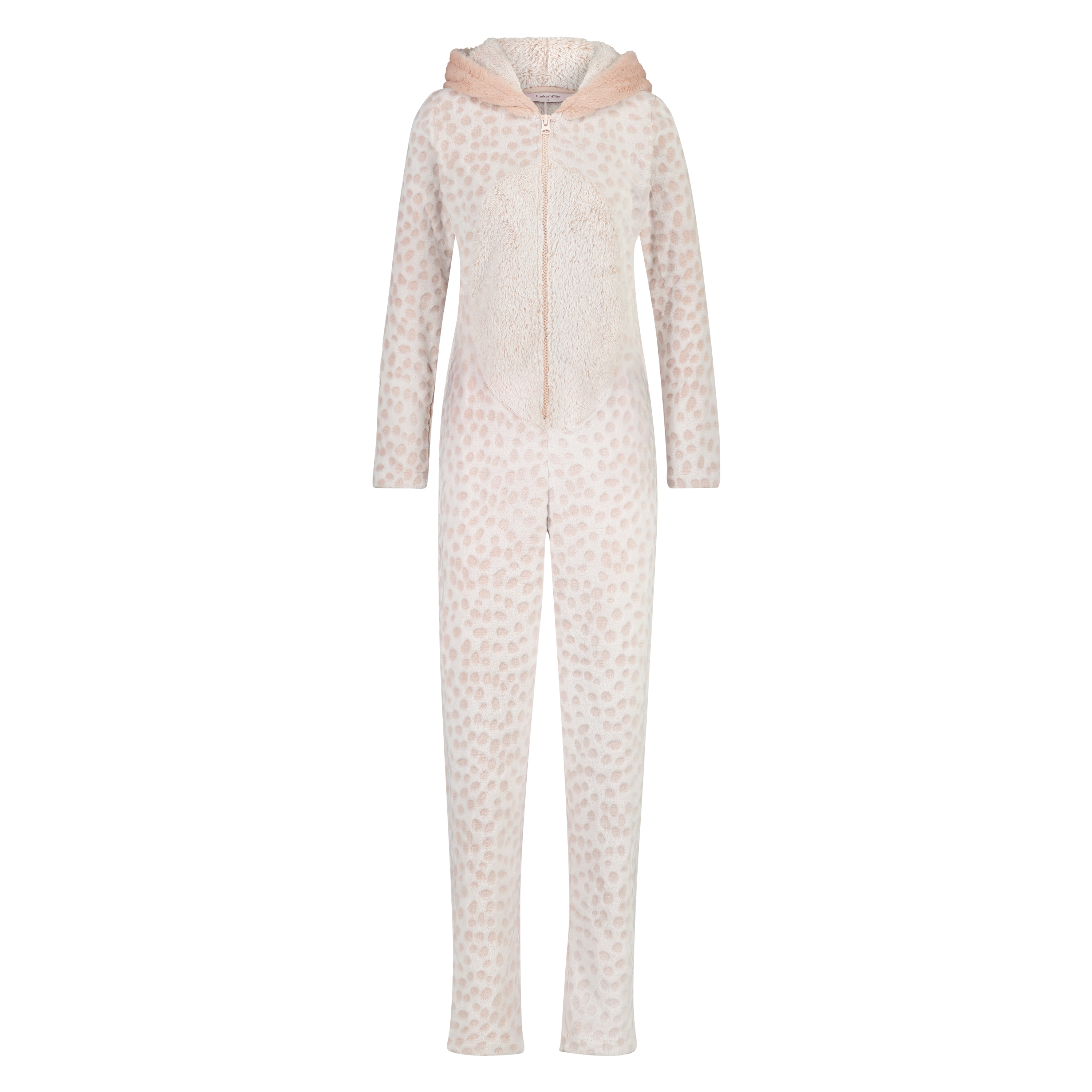 Fleece Novelty onesie-jumpsuit, Lyserød, main