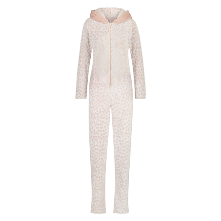 Fleece Novelty onesie-jumpsuit, Lyserød
