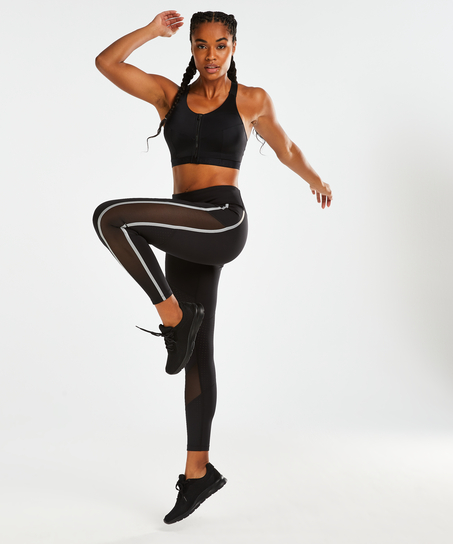 HKMX Regular Waist Sportlegging, Sort