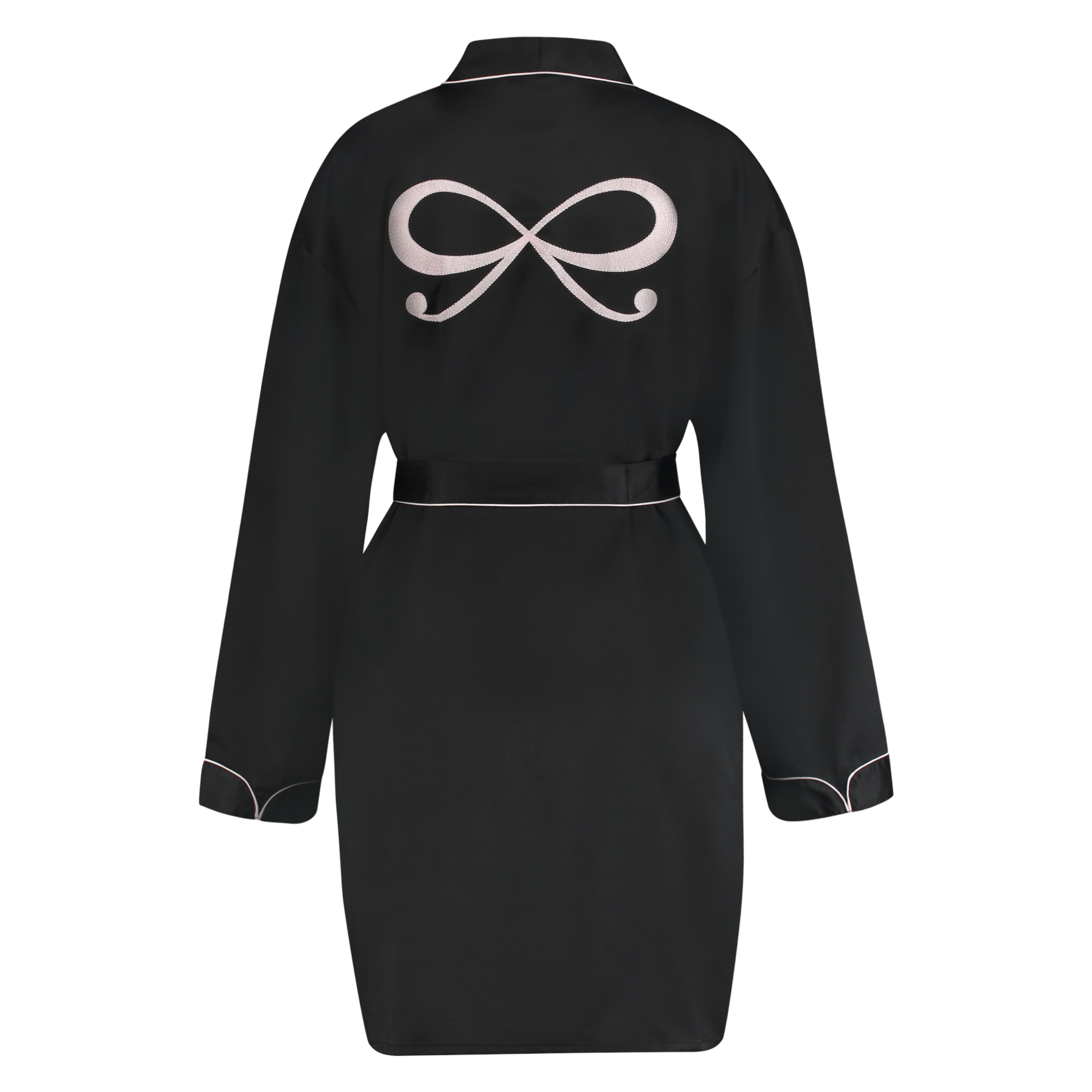 Satin kimono, Sort, main