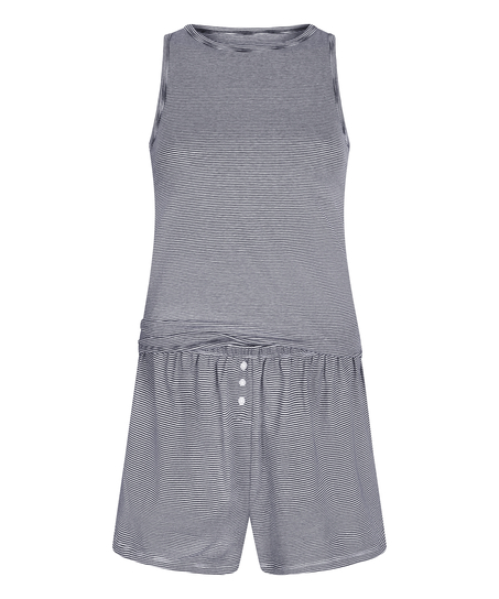 Pyjamasæt Singlet Jersey, Blå