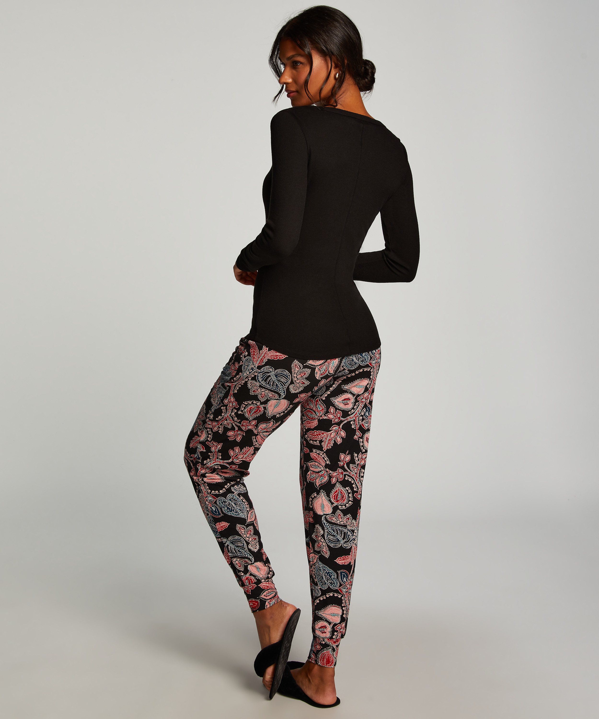 Pyjamastop, Sort, main