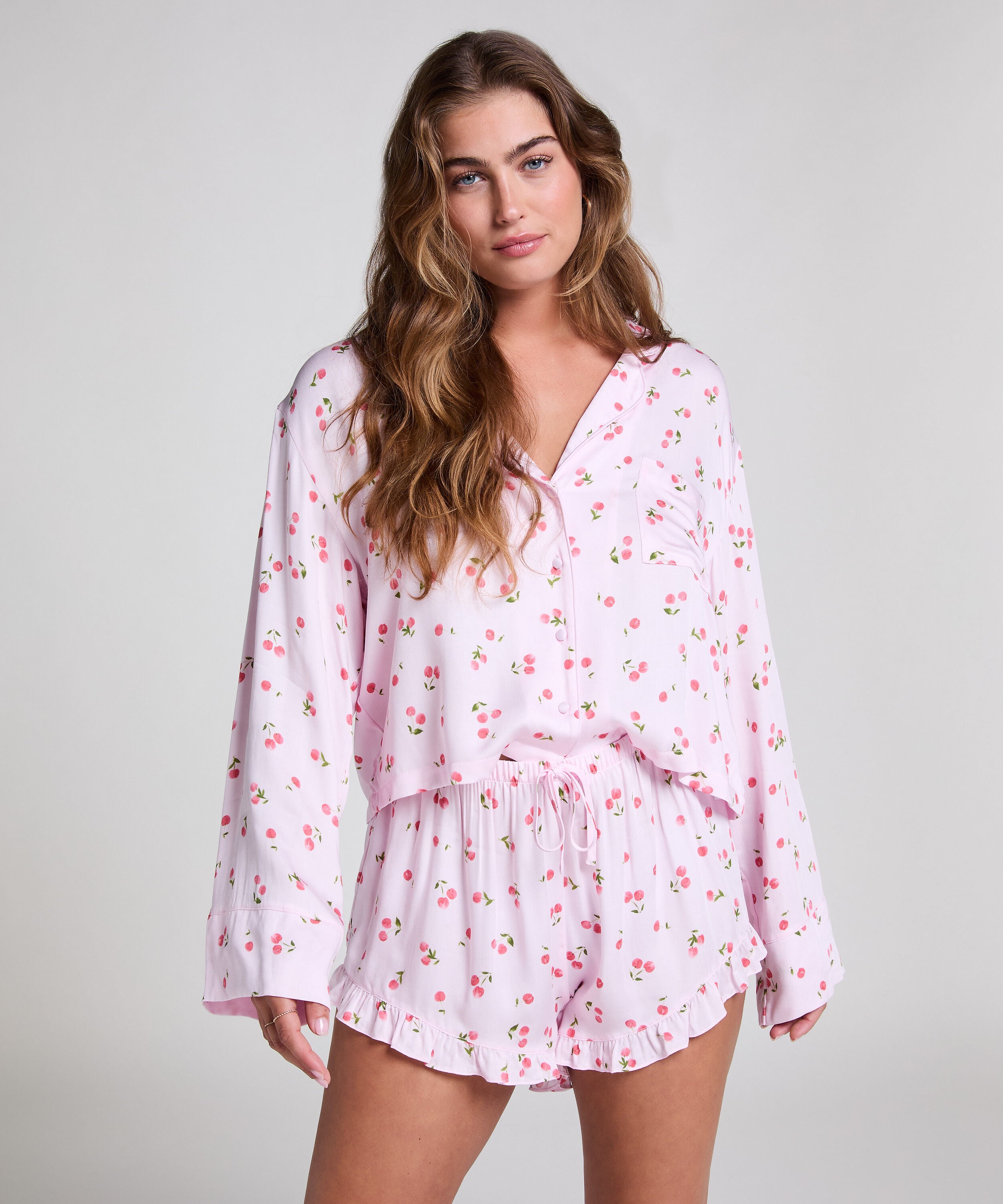 Pyjamasshorts, Lyserød