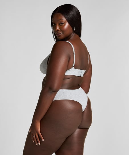 Bralette i bomuld, Gr&aring;