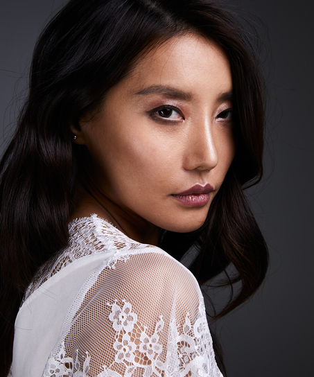 Cap Sleeve kimono, Hvid