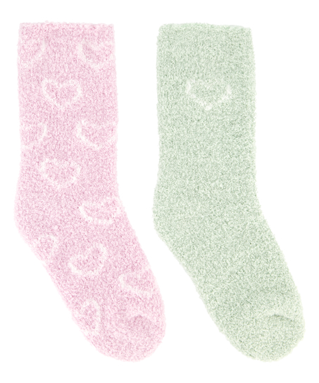 2 par hyggesokker Cosy, Lyserød