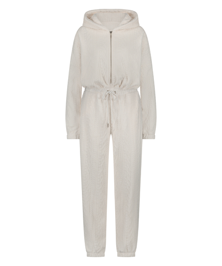 Onesie Fleece, Hvid