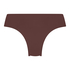 Usynlig brasiliansk trusse Lace Back, Brun