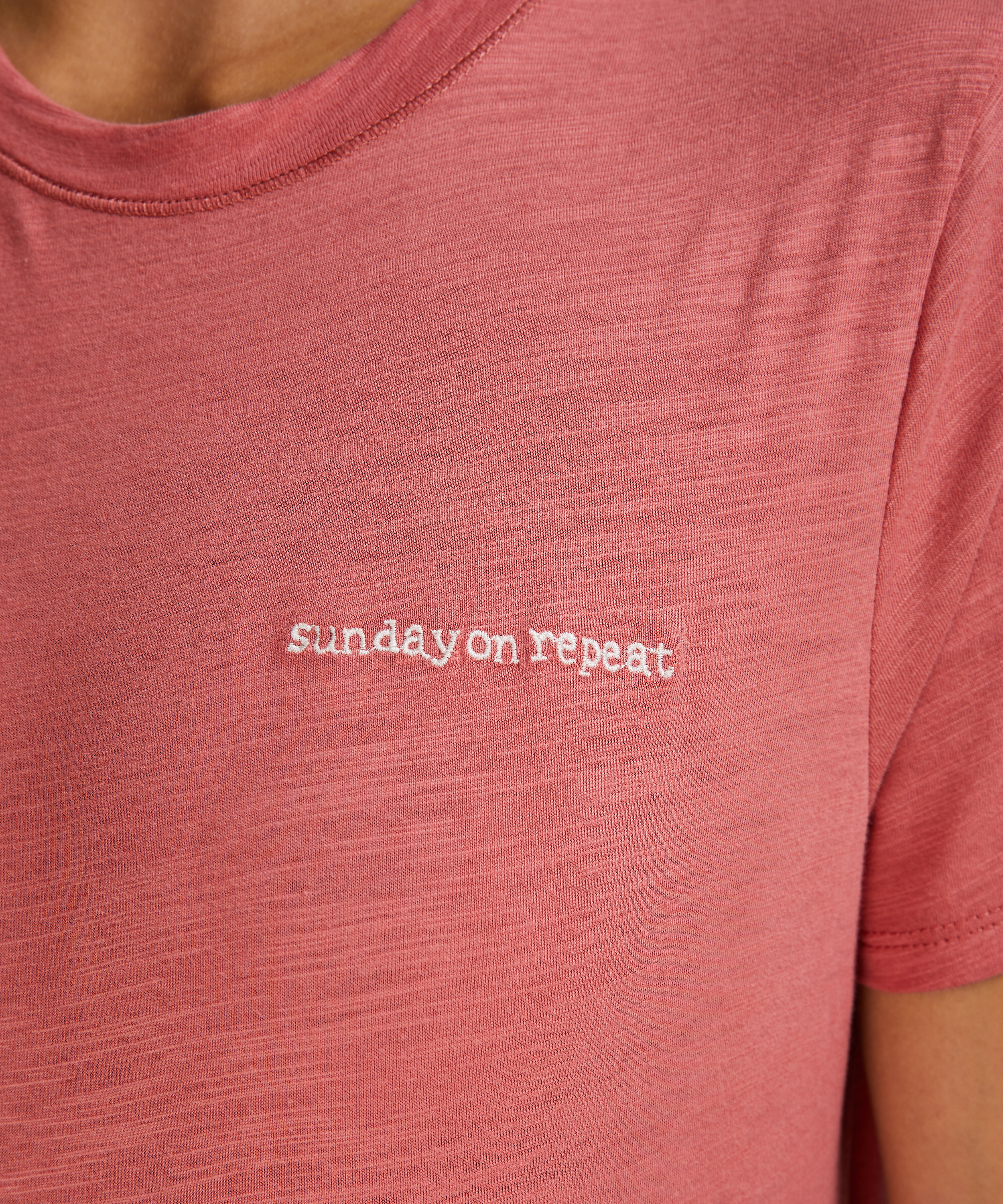 Kort&aelig;rmet pyjamastop, Lyser&oslash;d, main