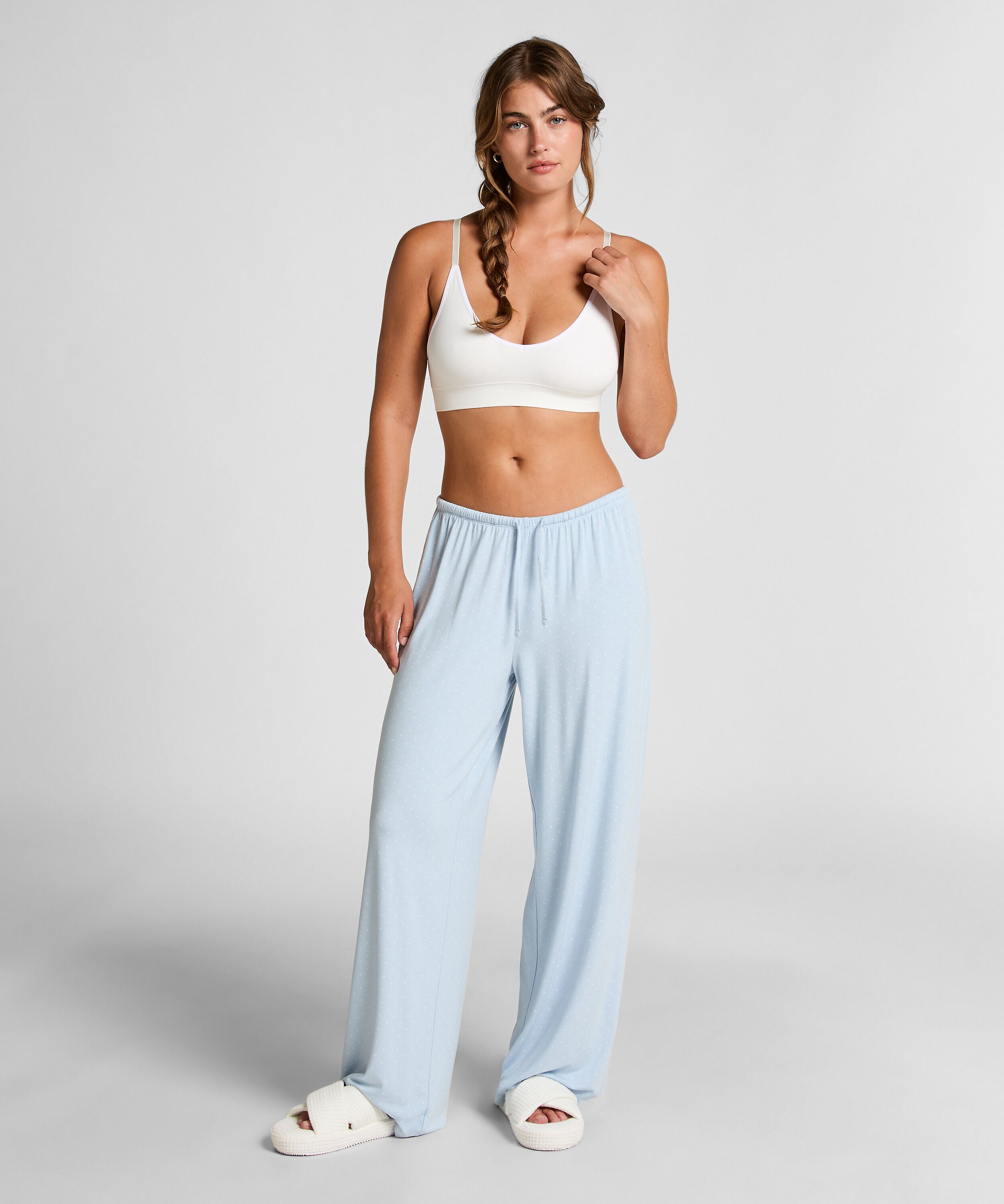 Stribede Pyjamasbukser, Blå