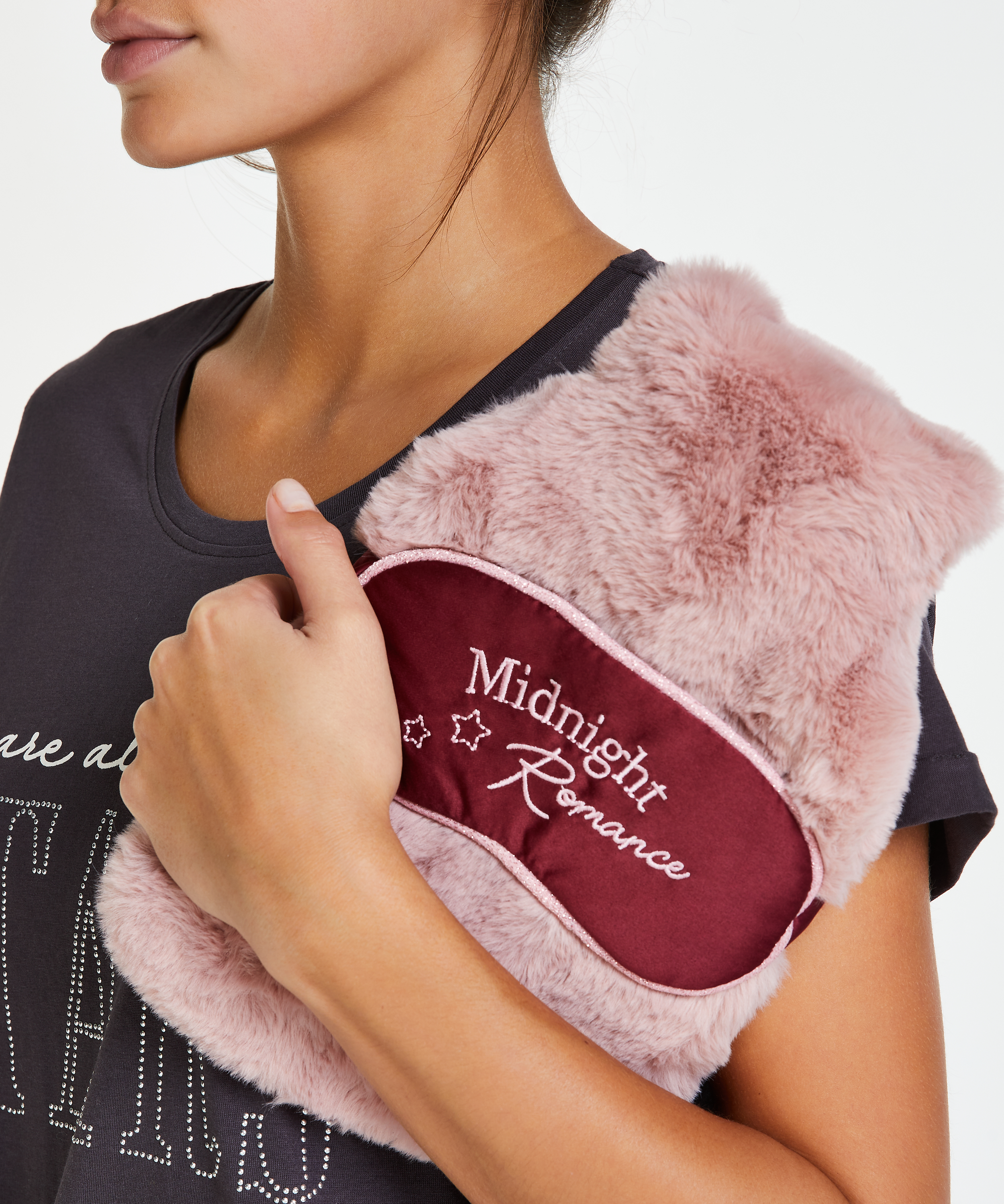 Varmedunk og øjenmaskesæt, pink, main