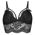 Bralette Longline Donatella, Sort