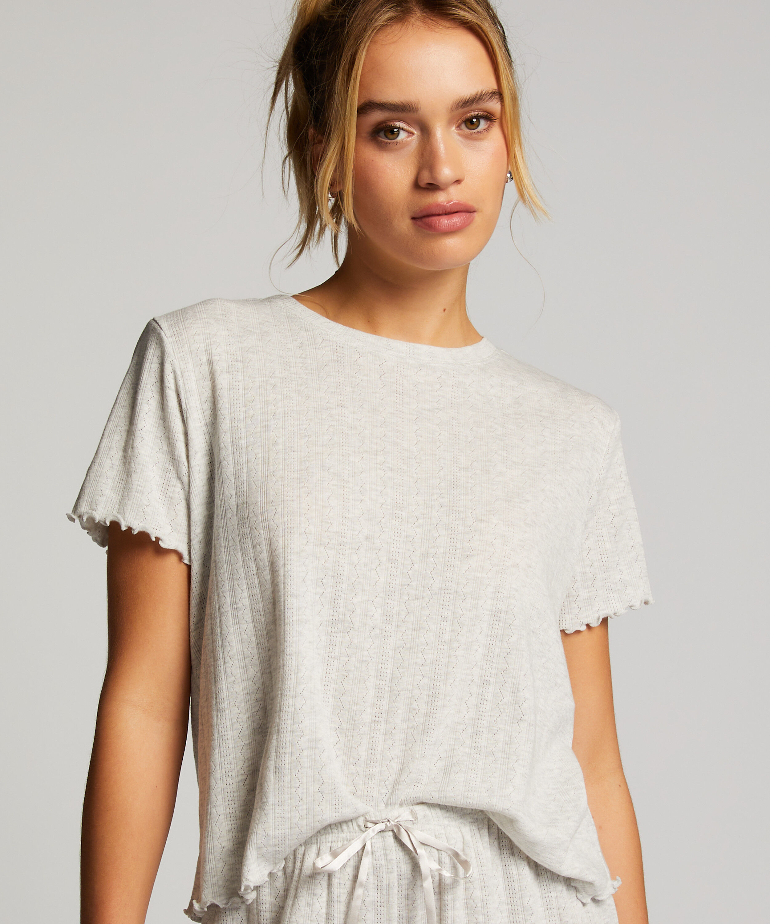 Pyjamastop, Beige