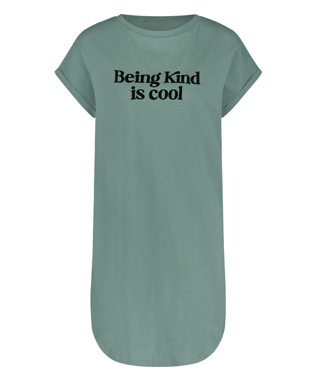 Natskjorte rund hals, Grøn