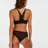 Marina Seamless Lace Back, Sort
