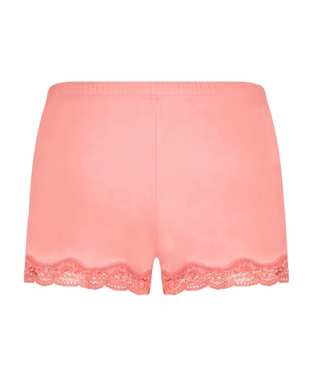 Shorts velour Lace, Lyserød